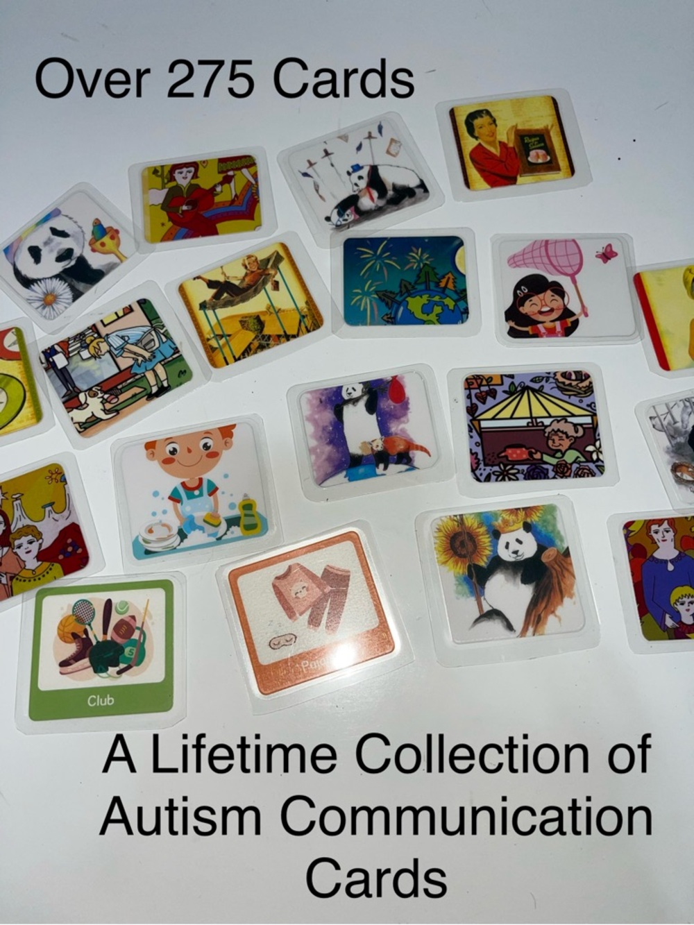 2/$40 Autism Communication Cards - Colorful Visual Support Set